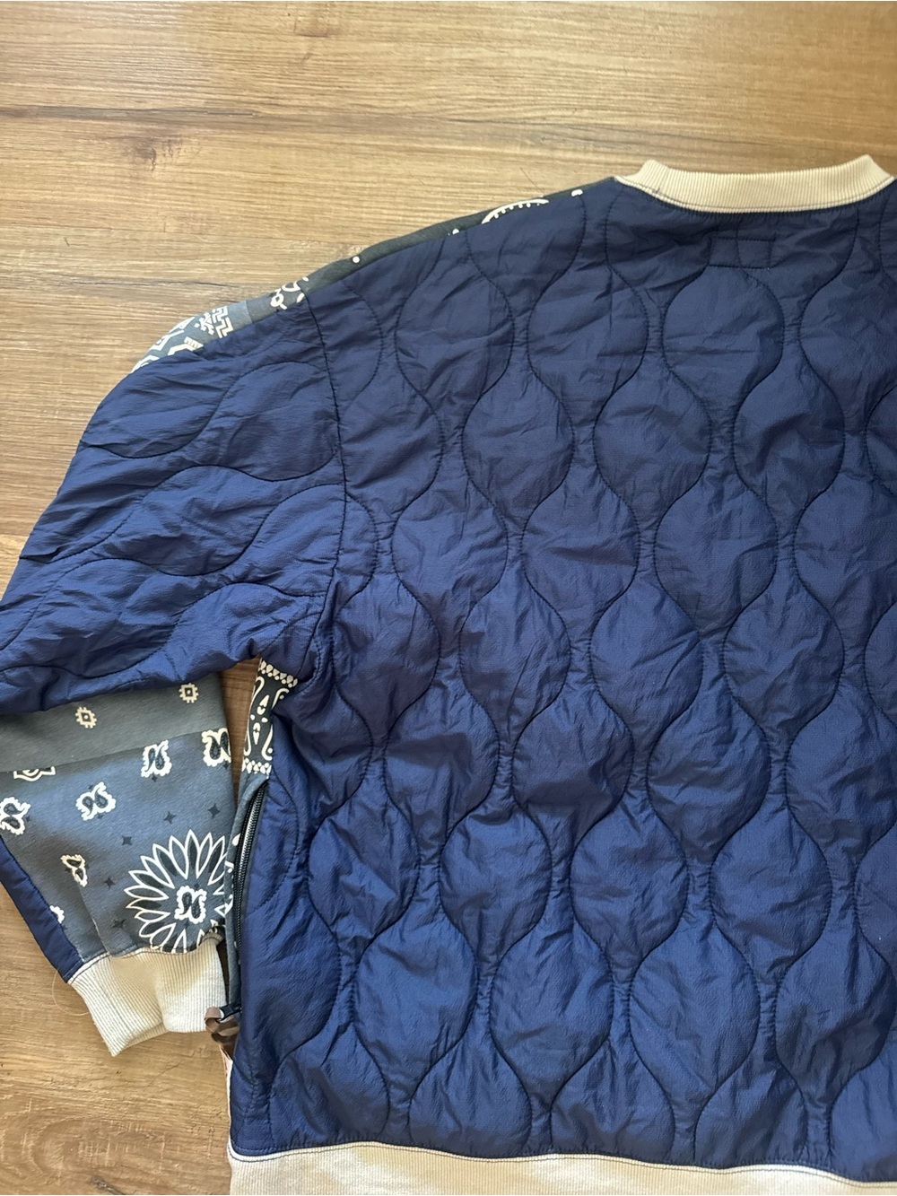 Kapital Waltzing Matilda Bandana Bivouac Quilted Crewneck Sweatshirt Size 3 - Picture 7 of 13